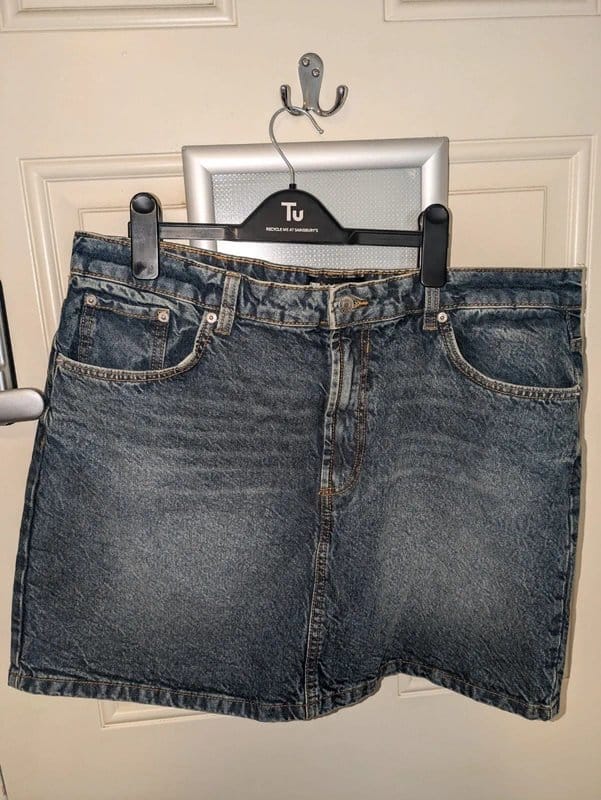 ASOS Design Blue Denim Mini Skirt