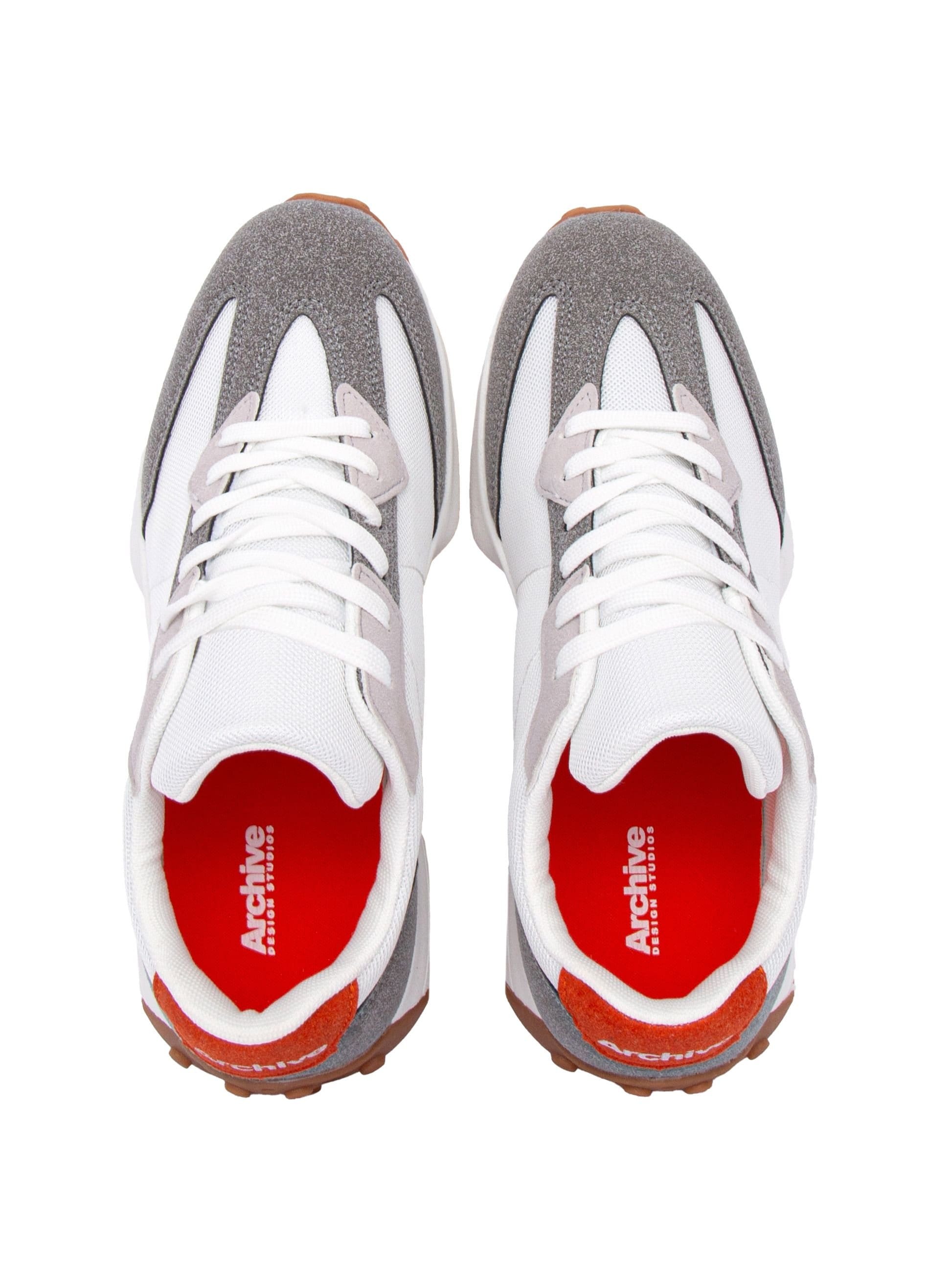 Archive Design Studio Archive Design Studio Track Men's Modern Urban Trainers - Premium PU Suede & Breathable Mesh in Orange - 4