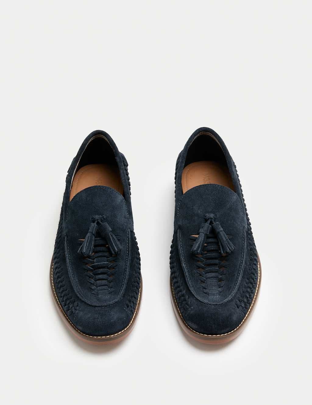 Marks & Spencer M&S Suede Slip On Loafers Navy