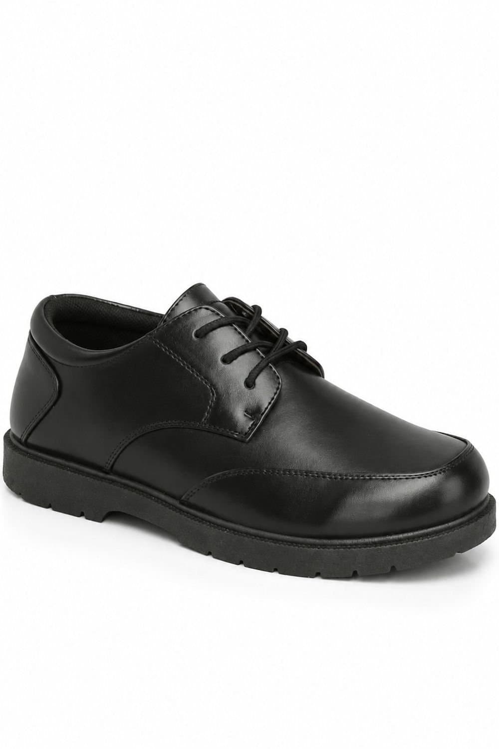 Spot On Spot On Men's Jet Black Formal School Shoes