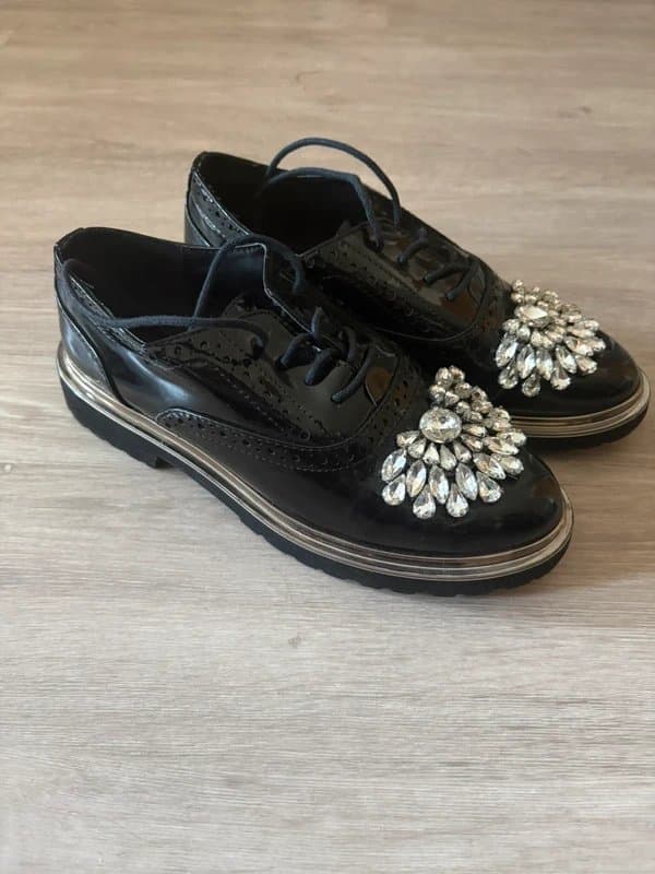 ASOS Black Patent Leather ASOS Lace Up Shoes