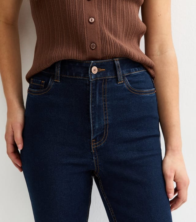 New Look Women's Petite Navy Waist Enhance Quinn Bootcut Jeans New Look - 3