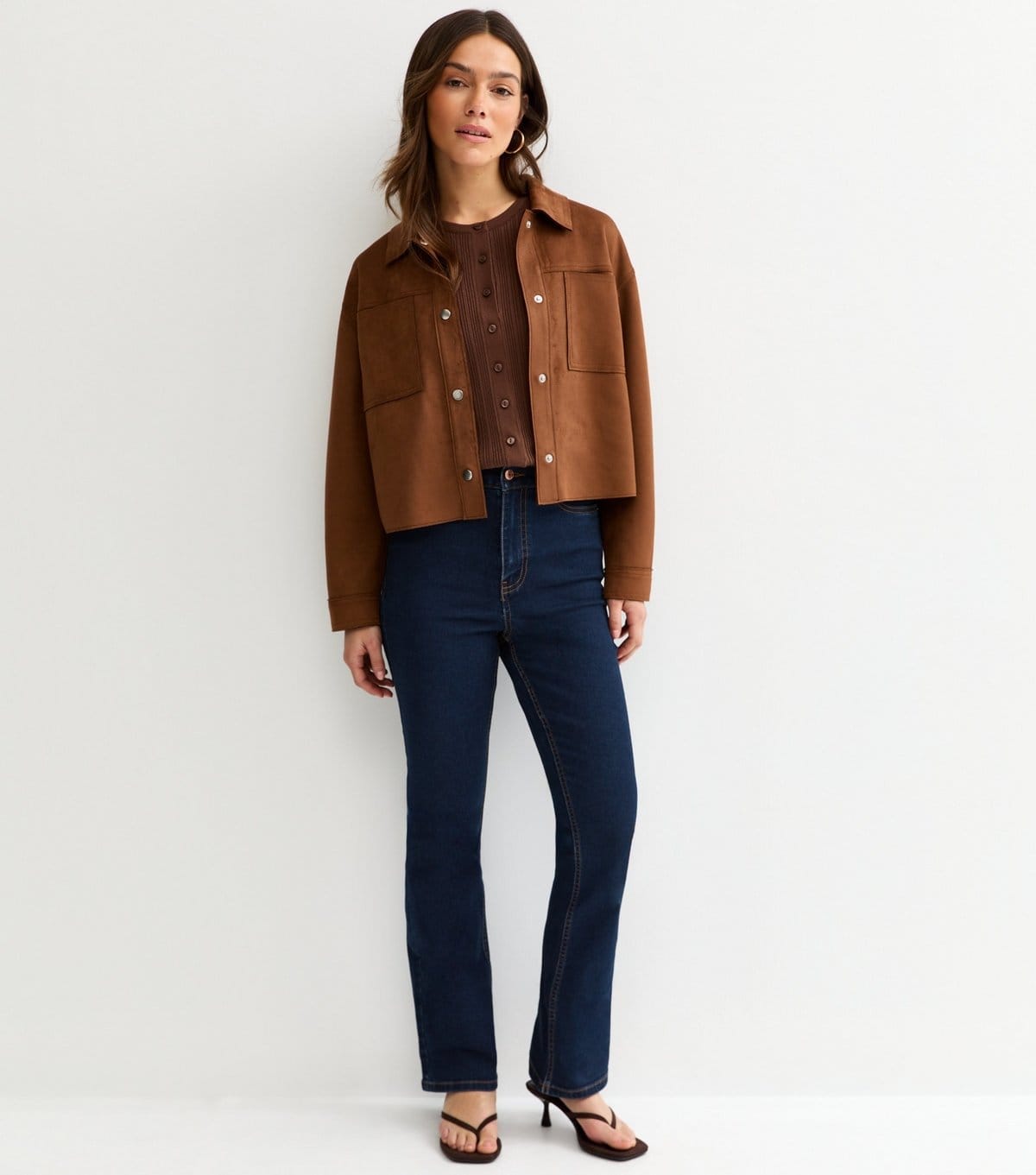 New Look Women's Petite Navy Waist Enhance Quinn Bootcut Jeans New Look - 4