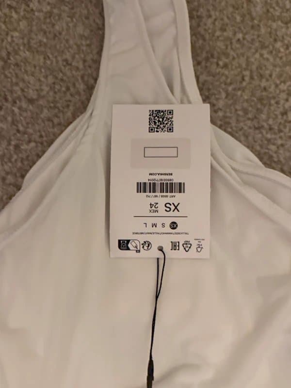 Bershka Bershka White Halterneck Bodysuit XS