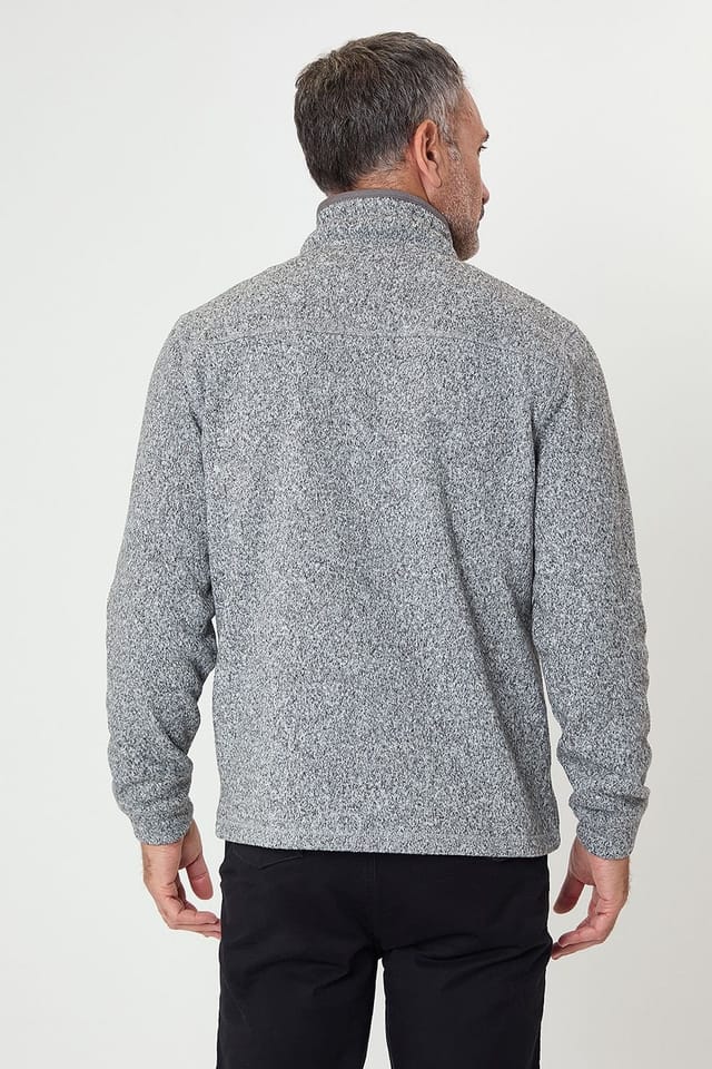 Saltwell Saltwell Men's Quarter Zip Sweatshirt in Grey - 2