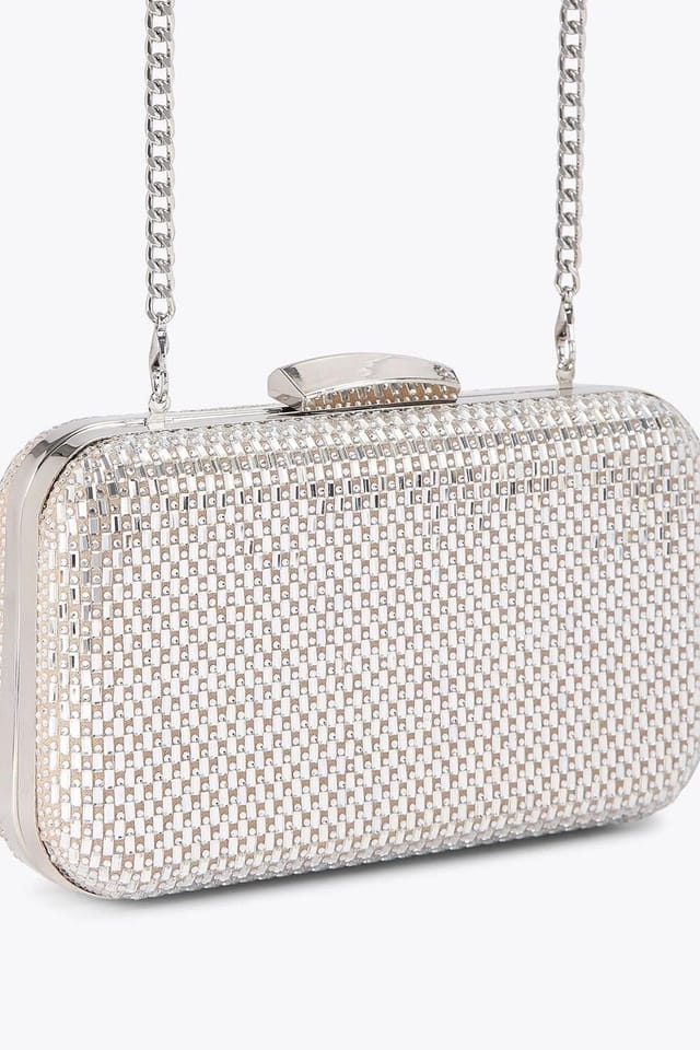 Miss KG Miss KG Women's 'Fleur Box' Bag in Silver - 2