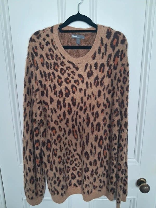 ASOS ASOS Leopard Print Jumper Large