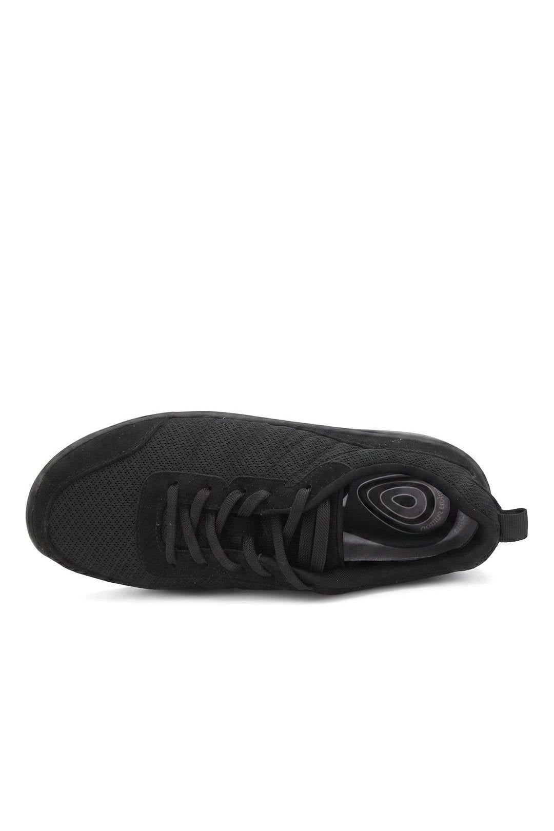Easyfit Easyfit Women's Extra Wide Mesh Lace Up Trainers in Black - 4