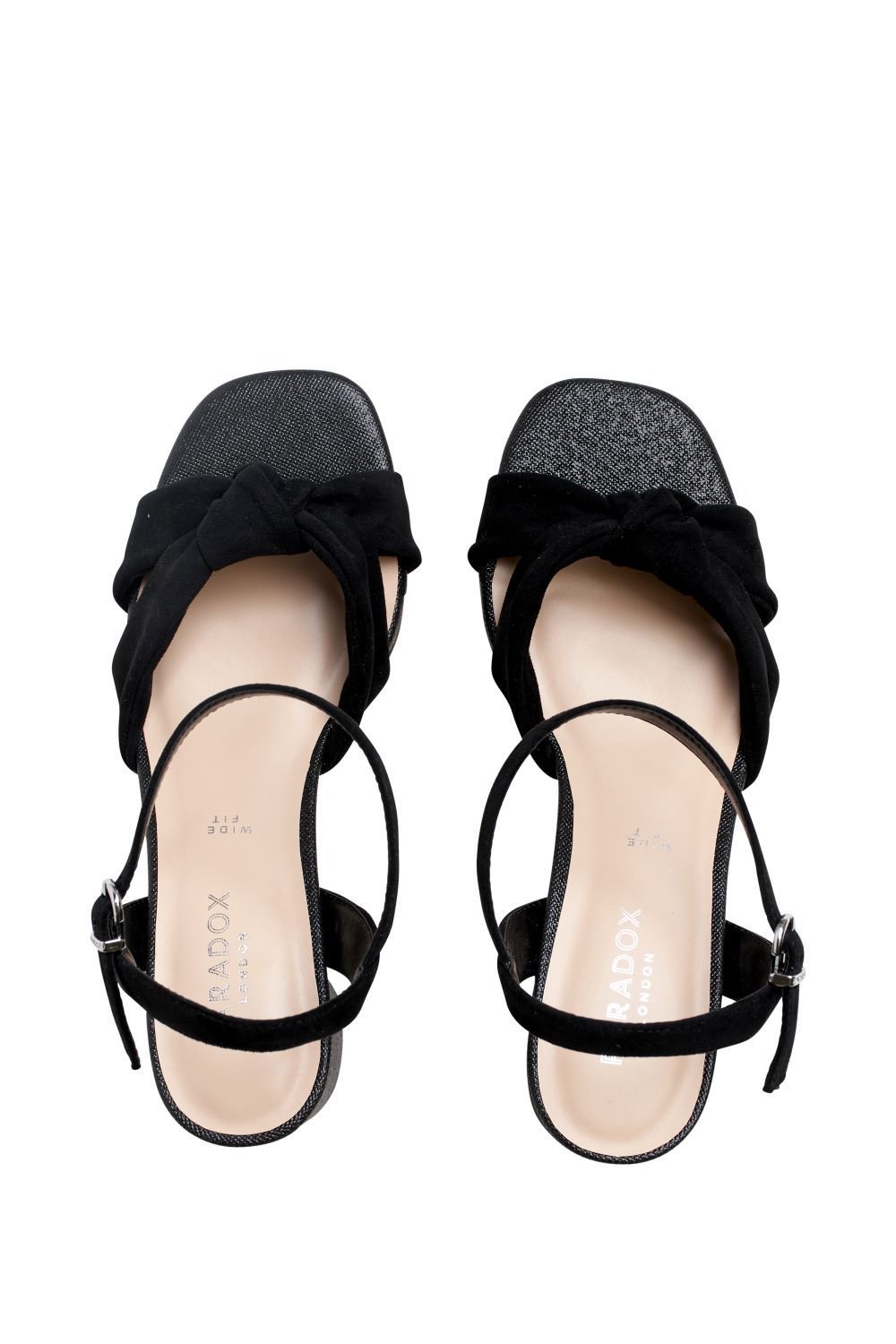 Paradox London Paradox London Women's 'Nalani' Wide Fit Block Heel Sandal in Black - 3