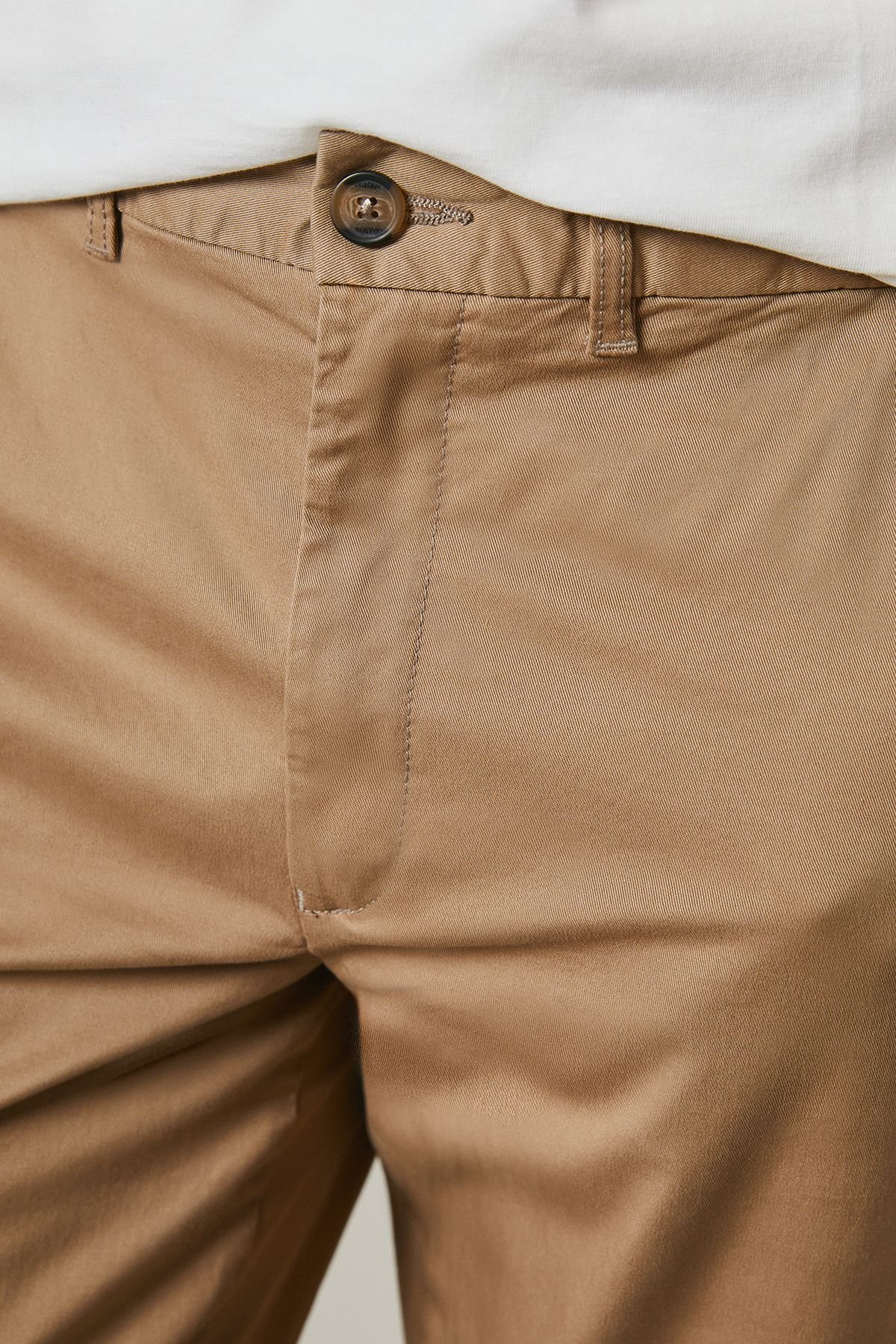 Maine Maine Men's Premium Chino Trousers in Stone - 4