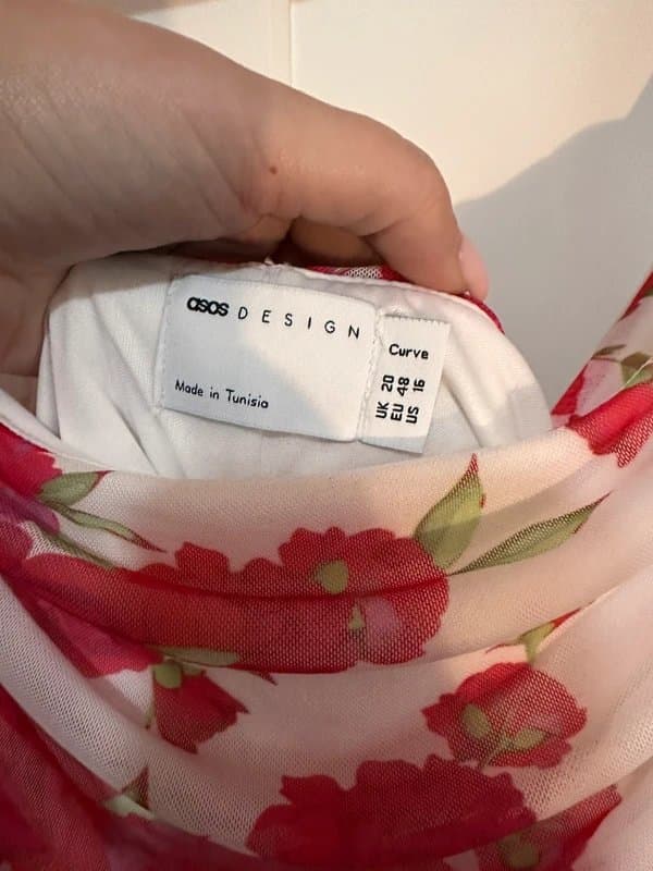 ASOS ASOS floral Chiffon body con dress