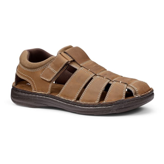 Hotter Hotter Men's 'Dock II' Fisherman Sandals in Taupe - 2