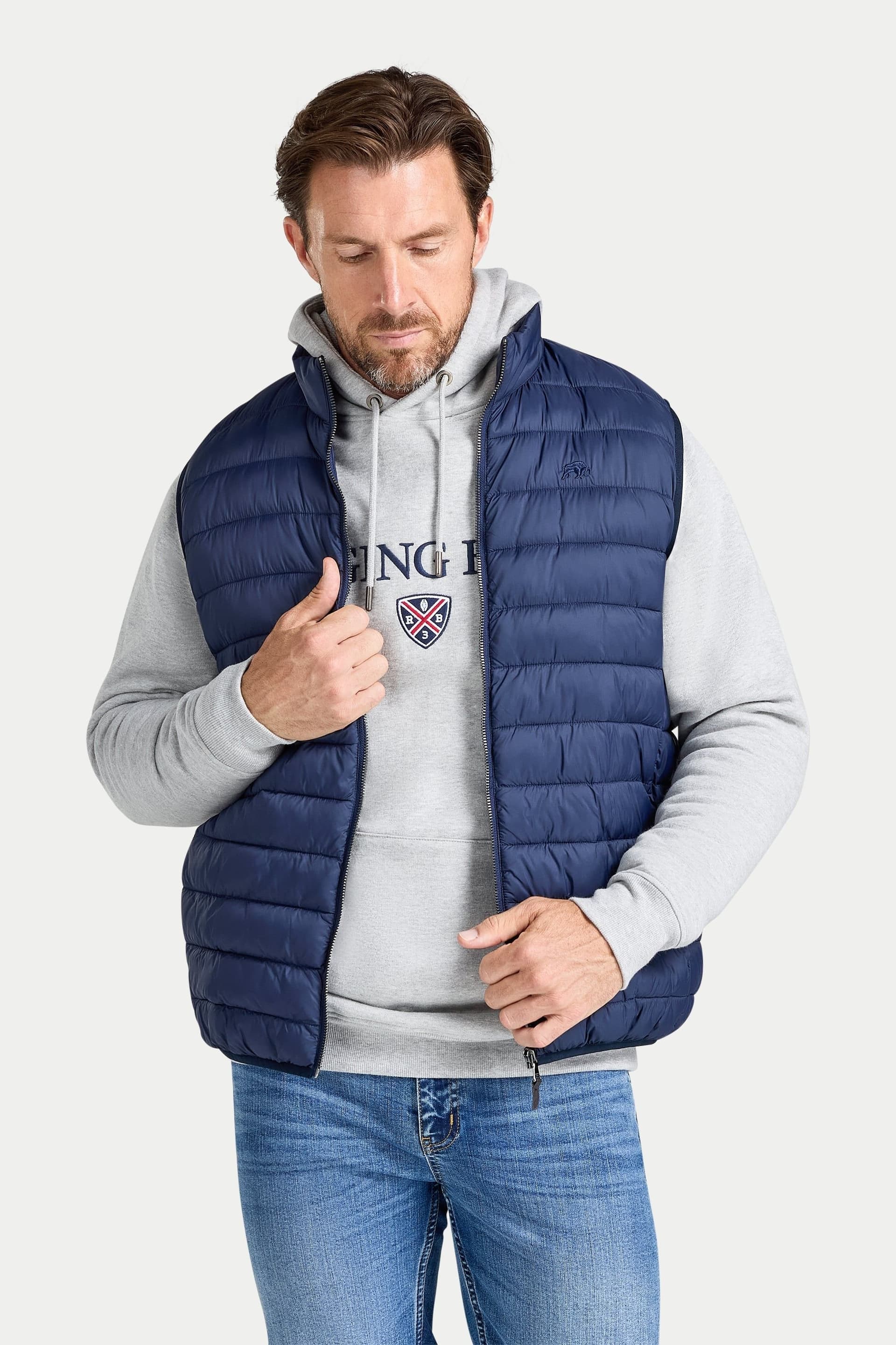 raging bull Raging Bull Men's Lightweight Insulated Gilet in Navy