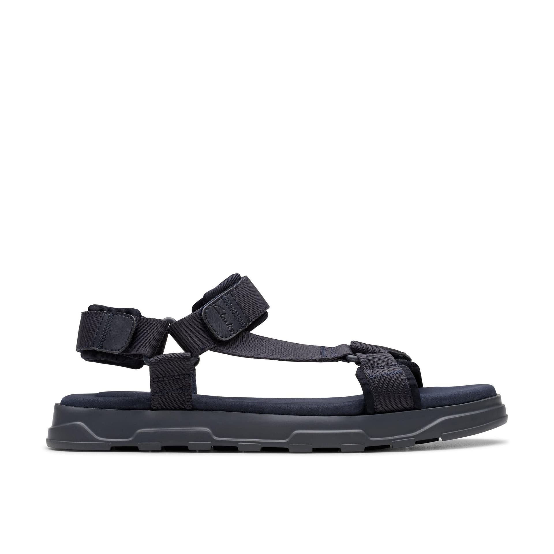Clarks Clarks Men's Kilver Strap Navy Flat Sandals in Blue