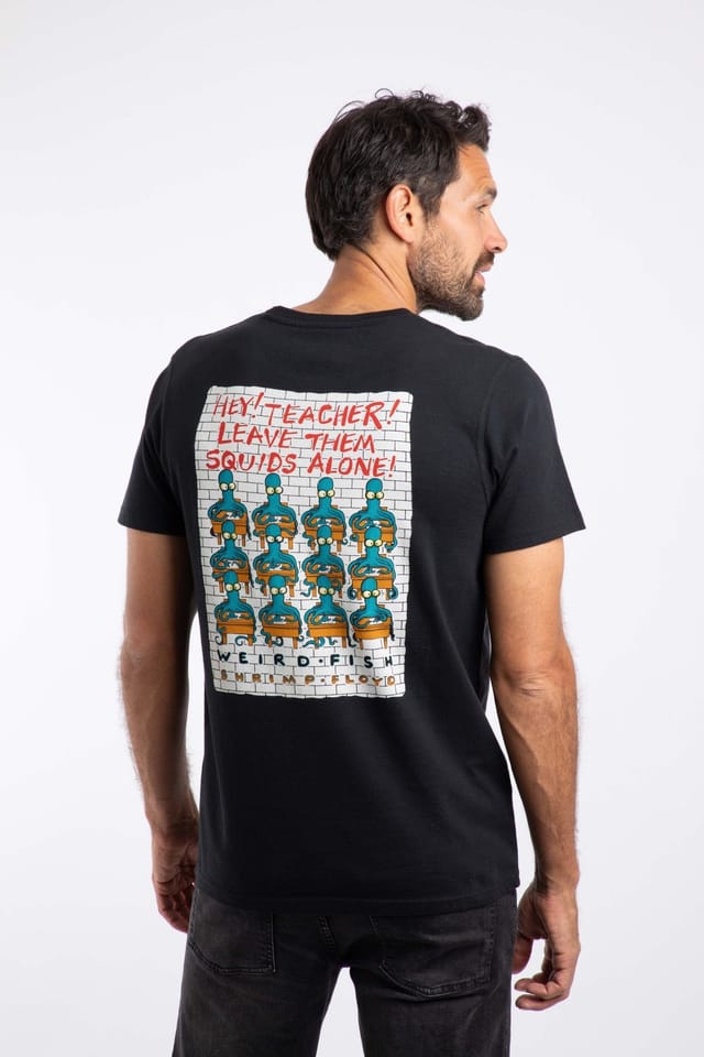 Weird Fish Weird Fish Men's Hey Teacher Artist T-Shirt in Black - 3