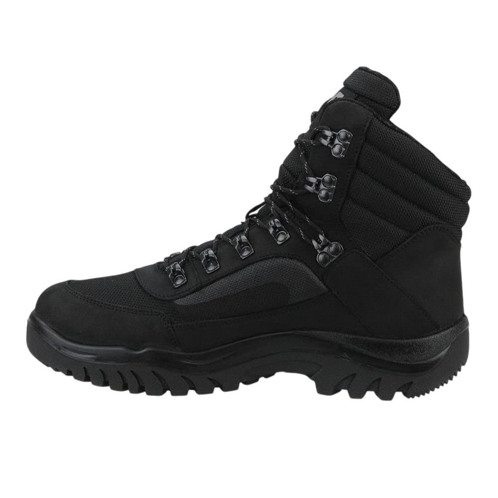 4F 4F Men's H4Z21 Leather Hiking Boots In Black