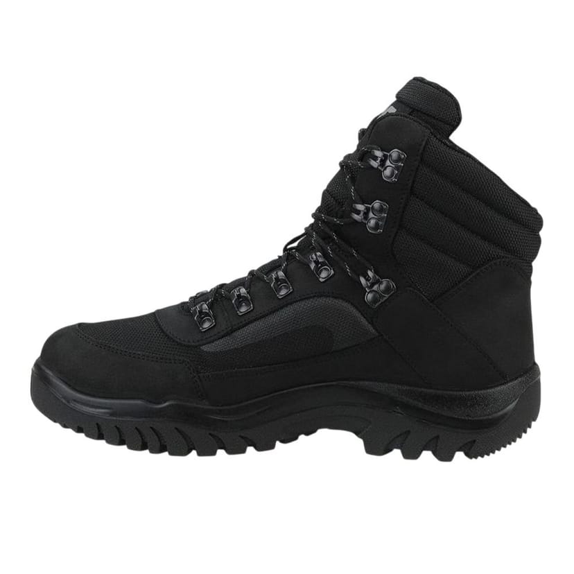 4F 4F Men's H4Z21 Leather Hiking Boots in Black - 1