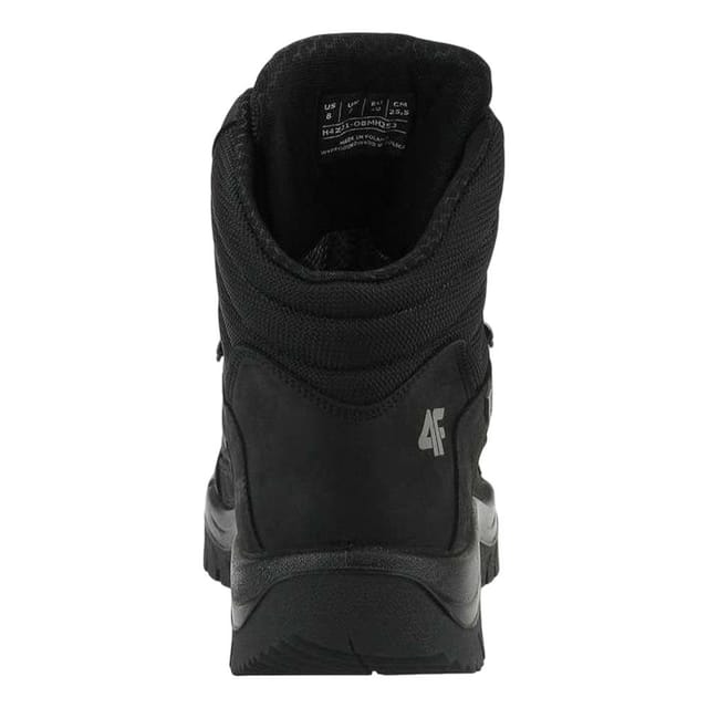 4F 4F Men's H4Z21 Leather Hiking Boots in Black - 2