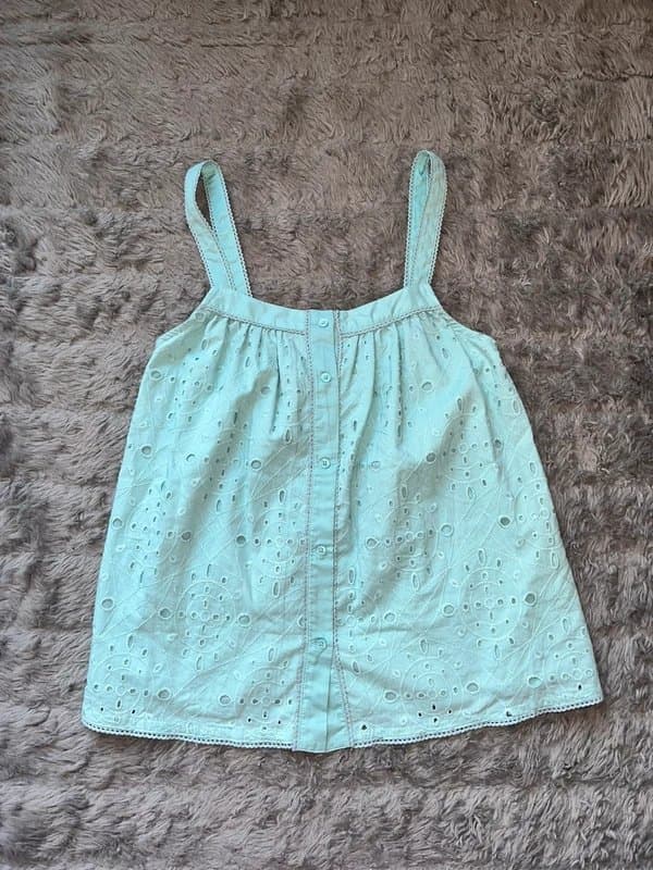 Marks & Spencer Vintage baby blue baby doll top S