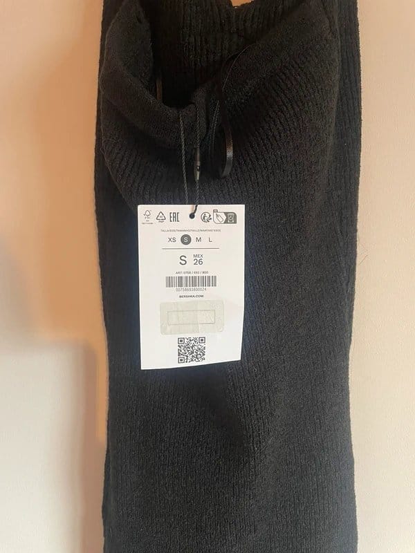 Bershka Black halter backless dress with flower detail - 1