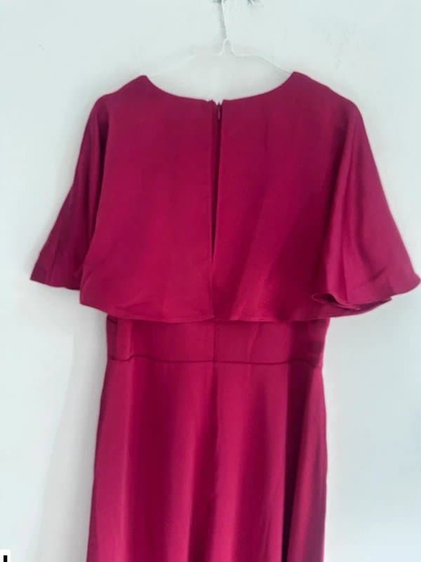 Ted Baker Ted baker £250 new dress rich fuscia pink satin midi long new prom wedding bridesmaid 12 size 3=