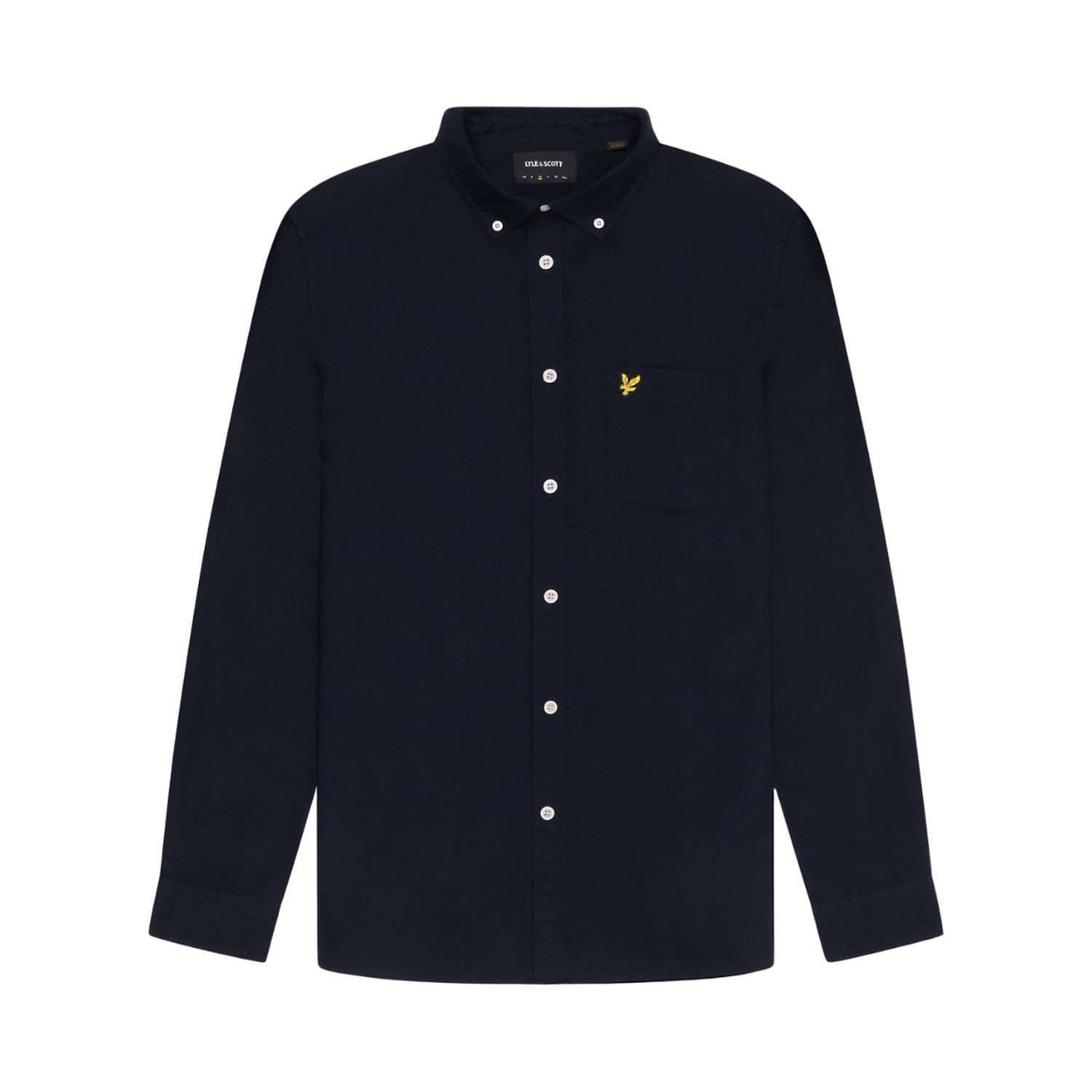 Lyle & Scott Lyle & Scott Men's Plain Oxford Shirt in Dark Navy