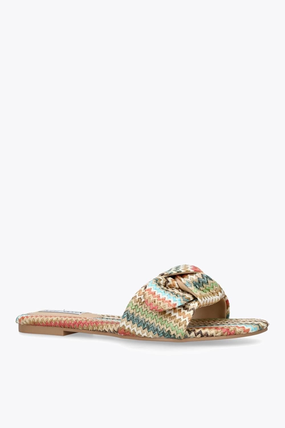 Steve Madden STEVE MADDEN Women's 'Misha Multi' Fabric Sandals in Cream - 4