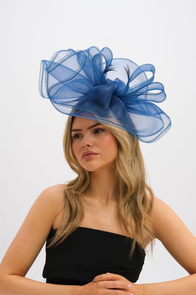 Jon Richard Jon Richard Women's Navy Large Hat Fascinator - 2