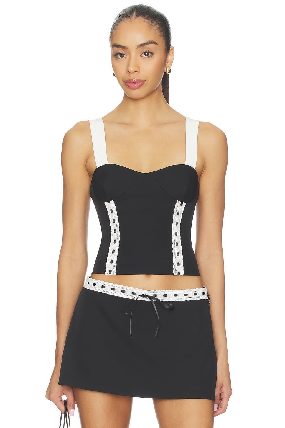 revolve Revolve Juliette Corset Top in Black