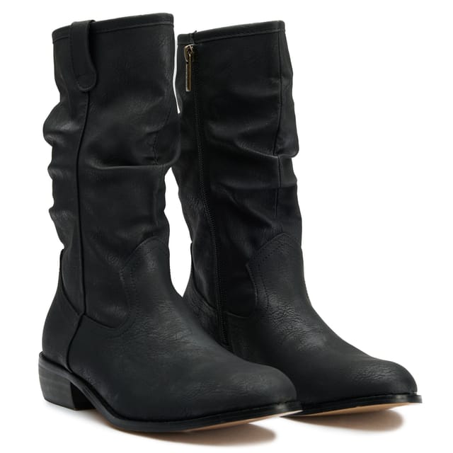 V.GAN V.GAN Women's Prune Western Boots in Black - 2