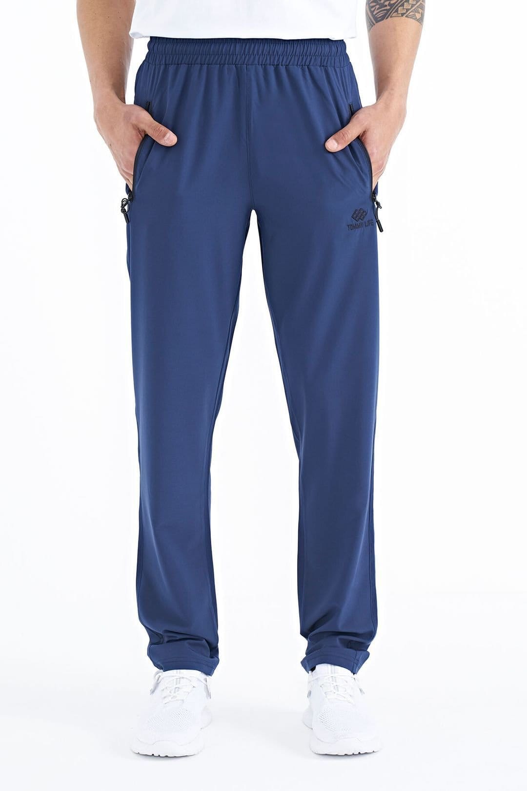 Tommy Life Tommy Life Men's Straight-Leg Pull-On Sweatpants in Navy - 4