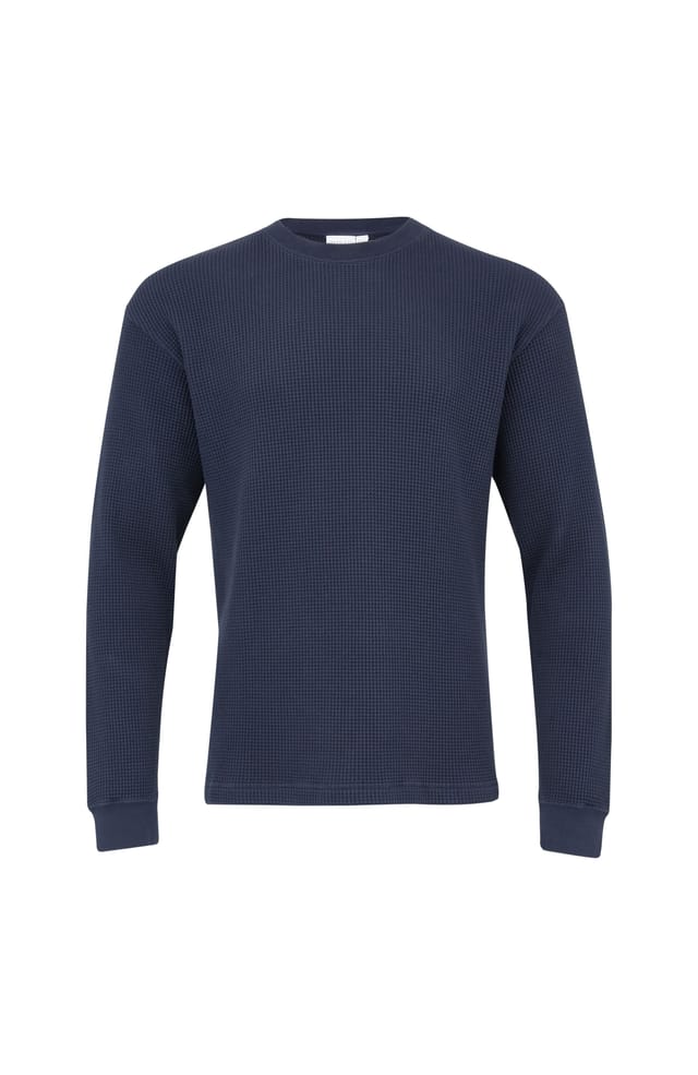 Celtic & Co Celtic & Co Men's Waffle Sweatshirt in Navy - 2