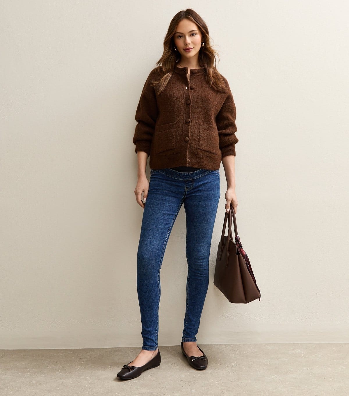 New Look Women's Maternity Blue Lift & Shape Jenna Jeans New Look - 1