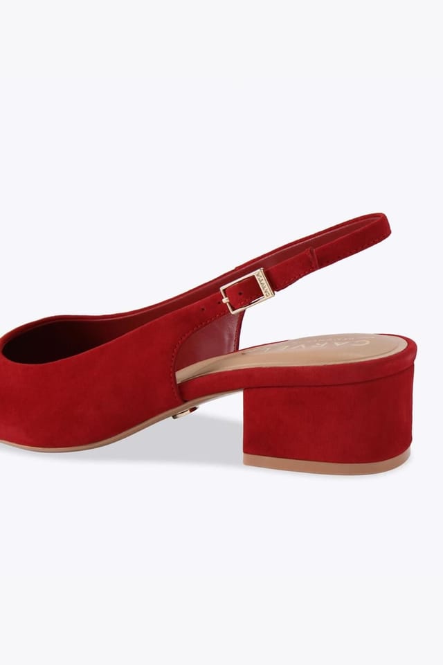 Carvela Carvela Women's 'Armonia Sling' Suede Heels in Red - 3