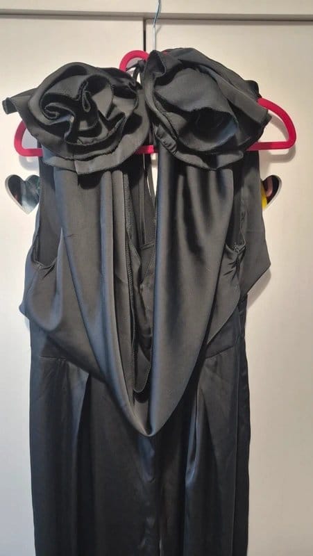 ASOS Luxe Curve Satin Feel Evening Jumpsuit Size 18