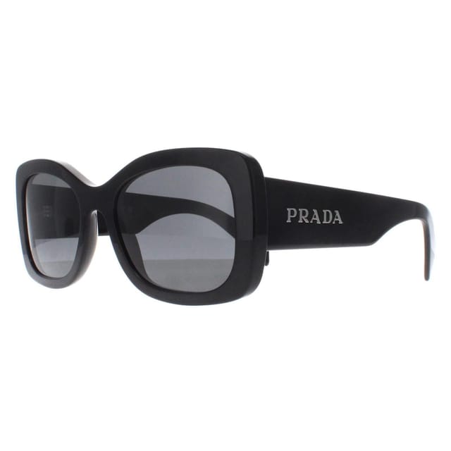 Prada Prada Women's Oval Black Dark Grey PRA08S - 2