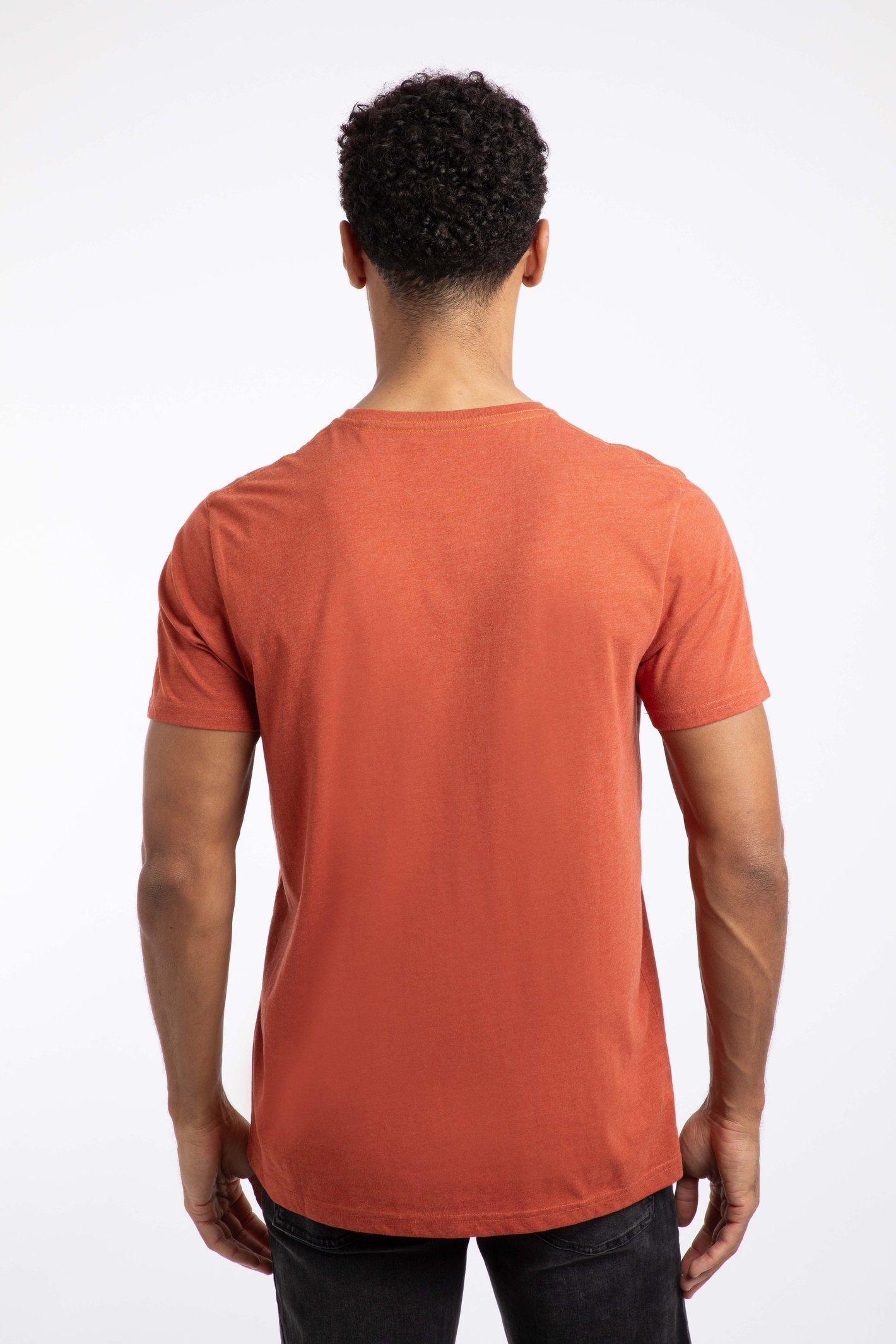 Weird Fish Weird Fish Men's Double Fish Front Print Graphic T-Shirt in Orange - 3