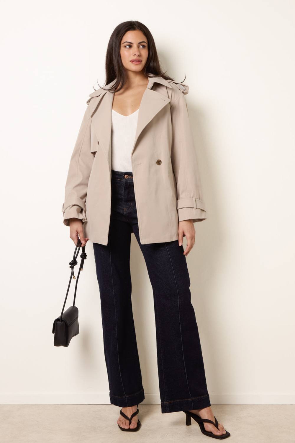 Blue Vanilla Blue Vanilla Women's Stone Short Trench Coat - 2