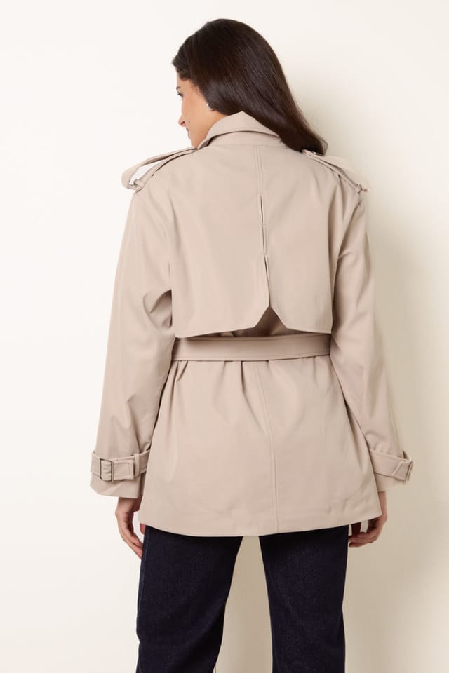 Blue Vanilla Blue Vanilla Women's Stone Short Trench Coat - 2