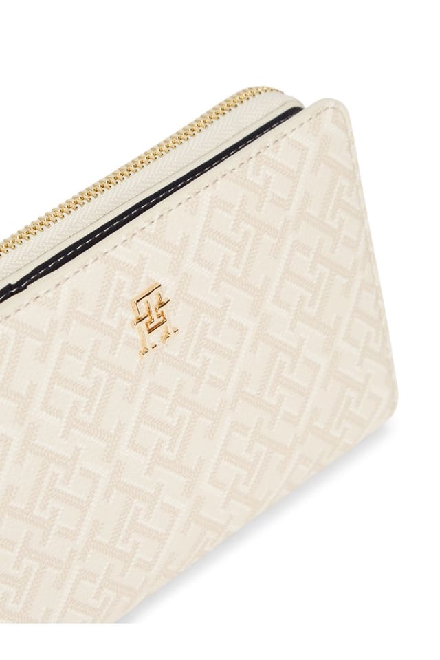 Tommy Hilfiger Tommy Hilfiger Women's Icon Bifold Wallet Monoplay Neutral Mix in Natural - 3