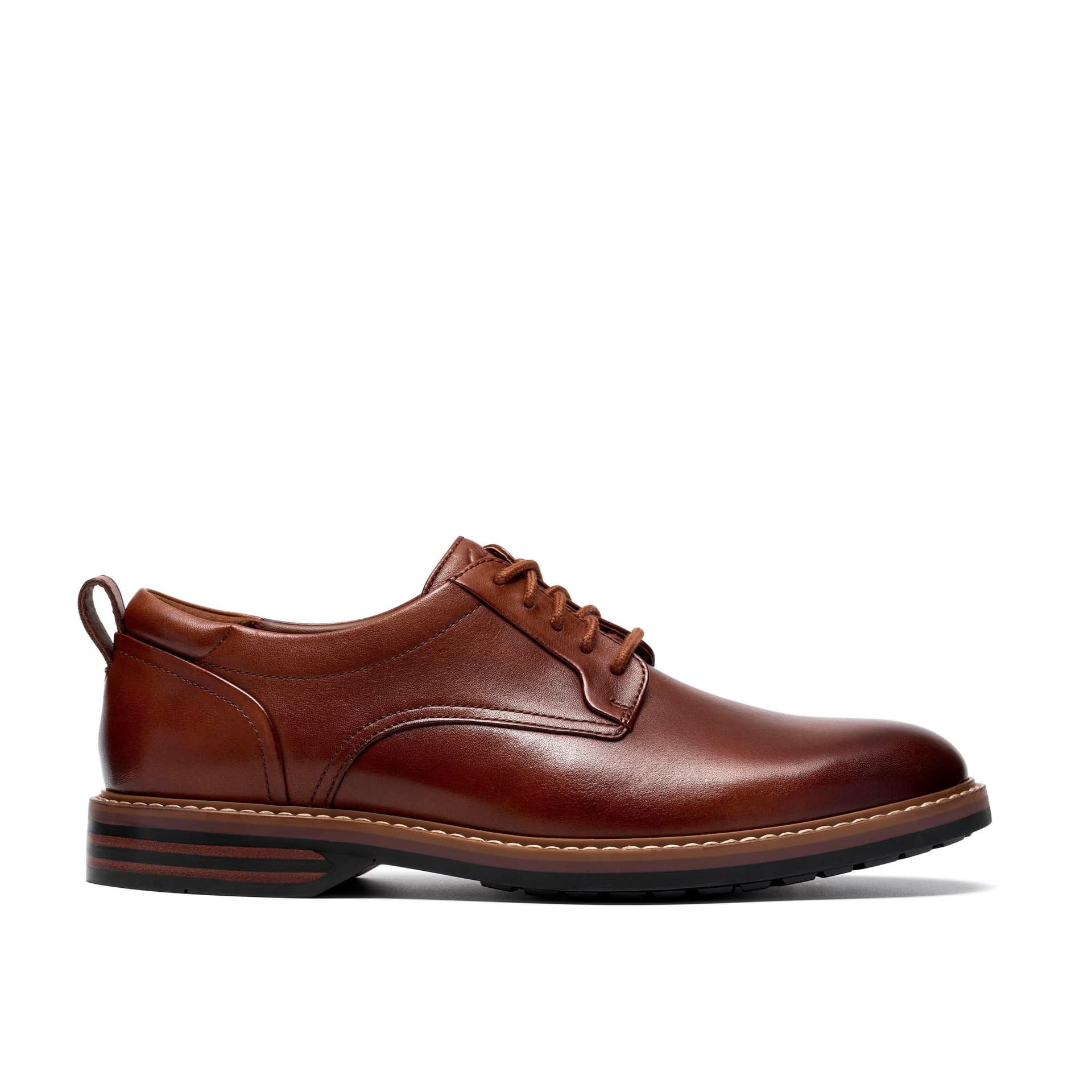 Clarks Clarks Men's Aldwin2 Derby Tan Leather Brogues, Lace Up in Brown