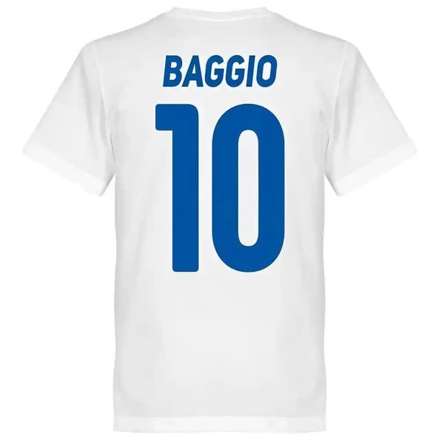 Brescia Brescia Men's Roberto Baggio Team T-Shirt in White - 2
