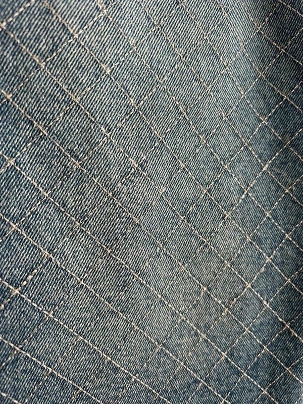 Superdry Superdry Vintage Quilted Denim Mini Skirt – Raw Hem, Retro Stitch Detail size 10