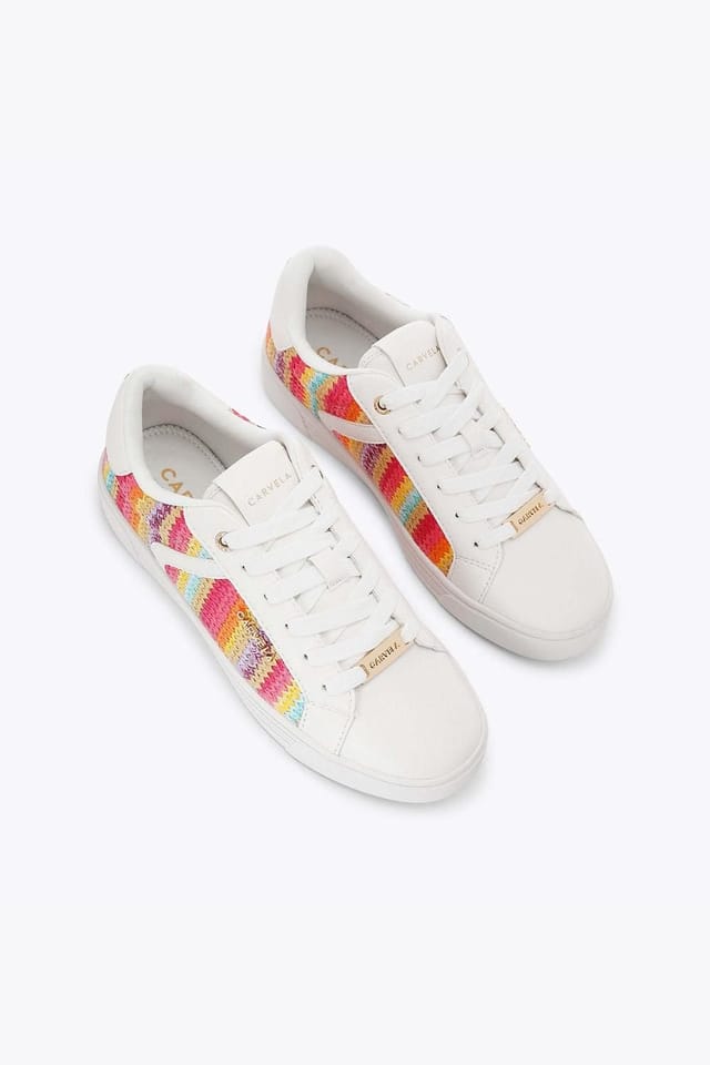 Carvela Carvela Women's 'Daze Stripe' Fabric Trainers - 2