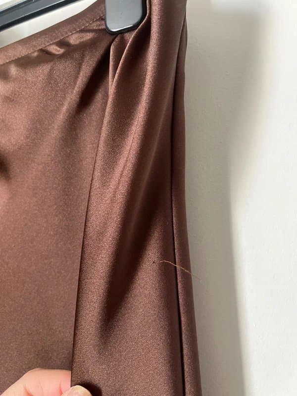 New Look Brown satin skirt