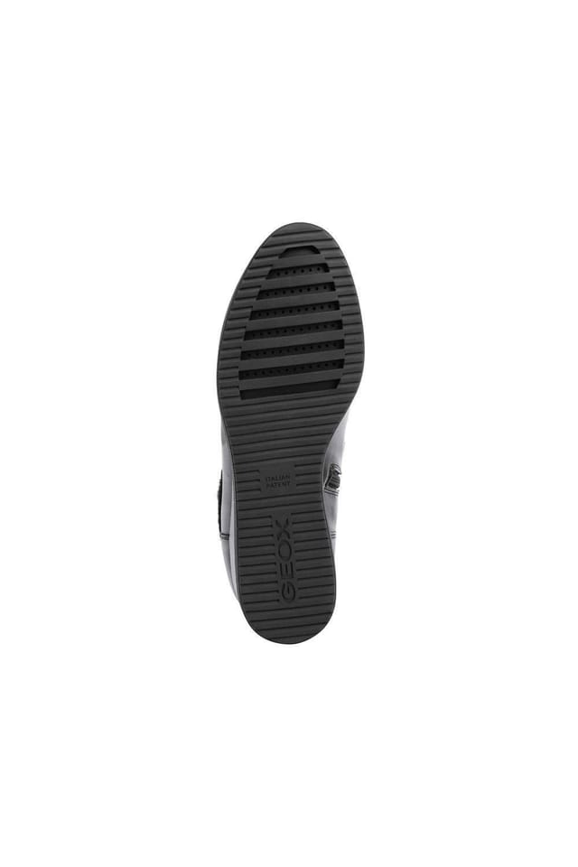 Geox Geox Women's 'Anylla' Leather & Sheepskin Ankle Boots in Black - 3