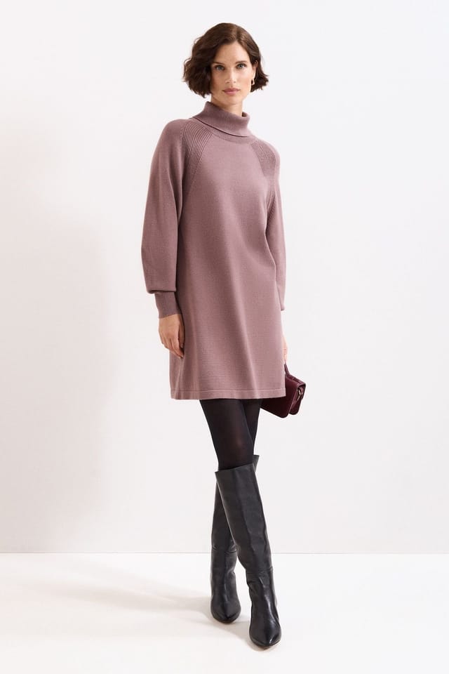 Phase Eight Phase Eight Women's Ellie Knit Jumper Dress in Cream - 3