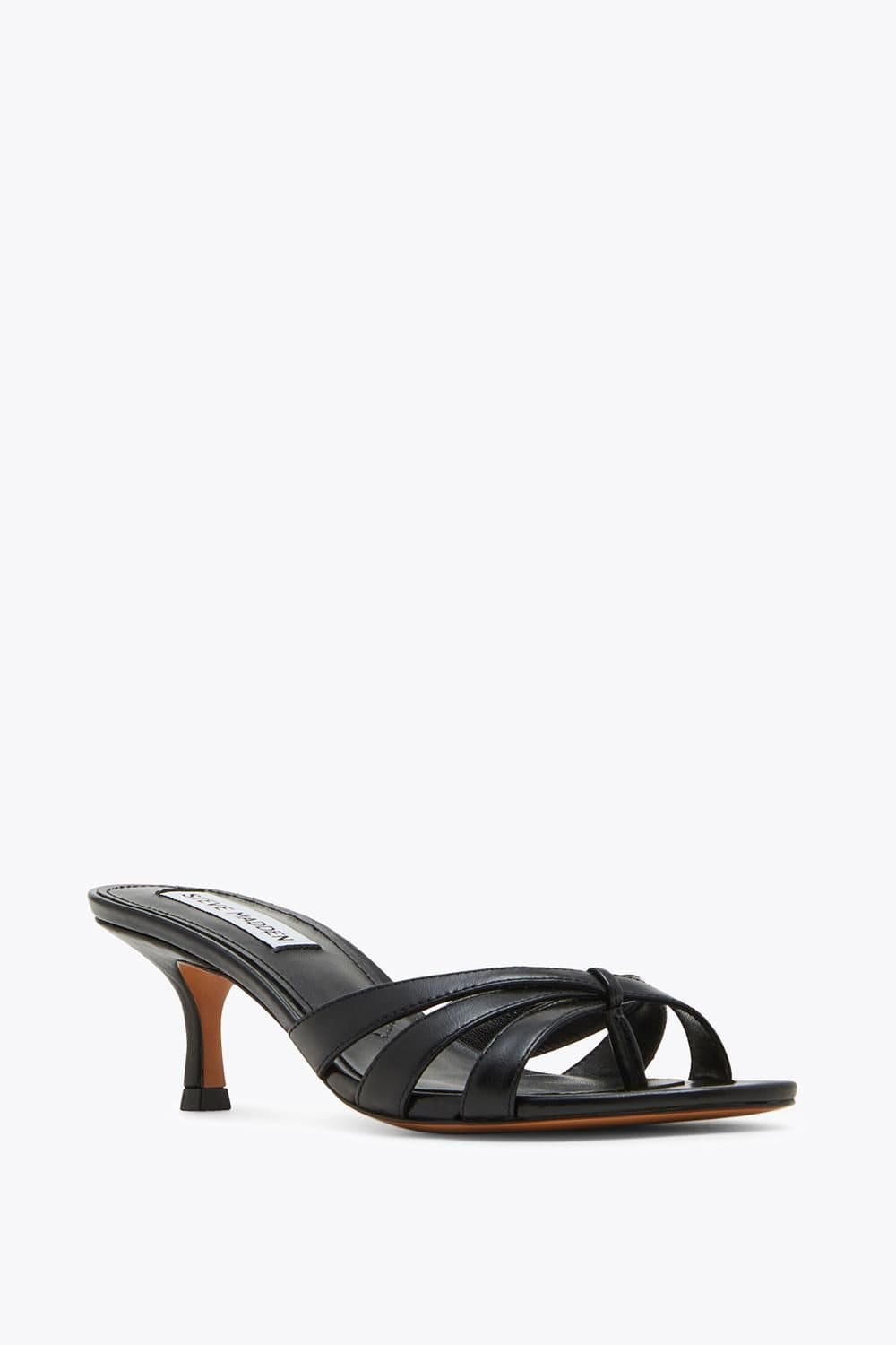 Steve Madden STEVE MADDEN Women's 'Cary 017' Leather Sandals in Black - 4