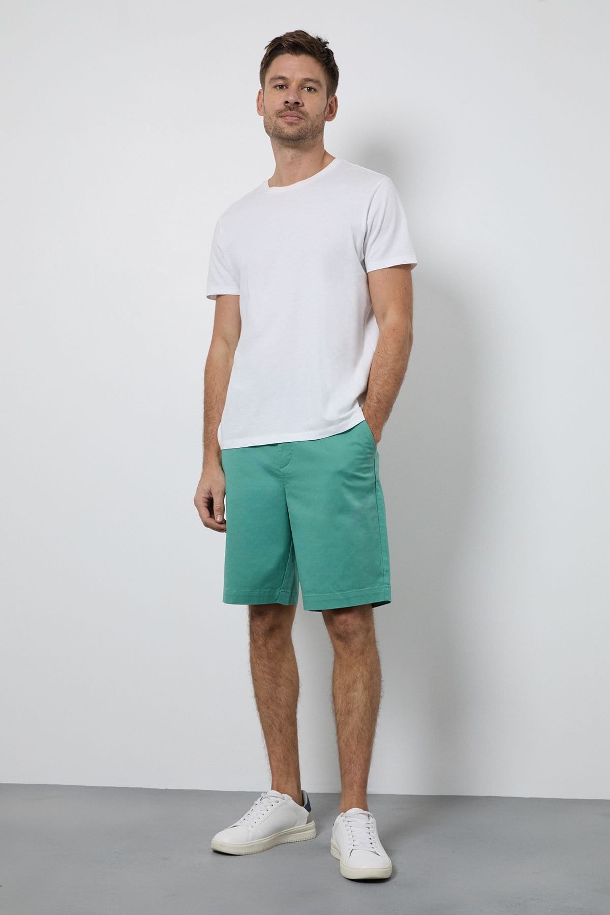 Maine Maine Men's Aqua Premium Chino Shorts - 4