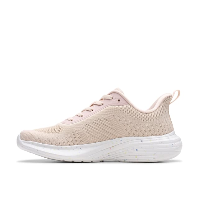 Clarks Clarks Women's Izza Knit Blush Knit Trainers in Pink - 2